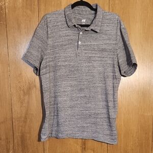 H&M Heather Gray Men's Polo Shirt